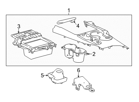 2018 Toyota Camry Panel Sub-Assembly, Cons Diagram for 58804-33A40