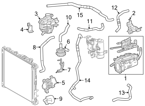 2023 Toyota bZ4X BRACKET, HEATER Diagram for 87121-42120