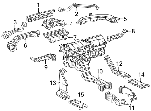 2018 Toyota Camry Ducts Diagram 2 - Thumbnail