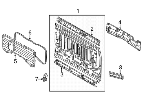 2024 Toyota Tundra Duct Assembly, Quarter V Diagram for 62930-04040