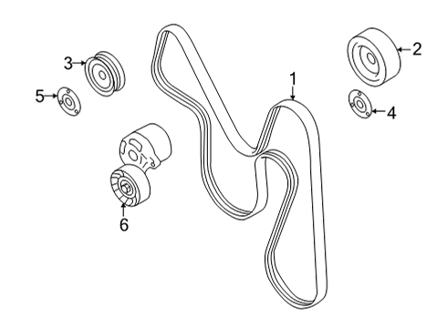 2023 Toyota GR86 Belts & Pulleys Diagram