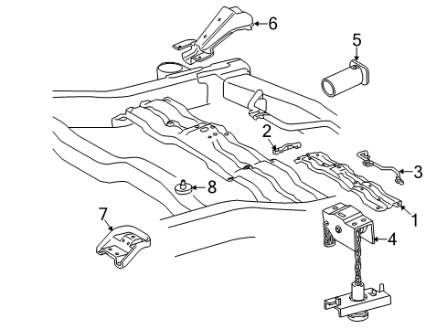 2021 Toyota Land Cruiser Spare Tire Carrier Diagram