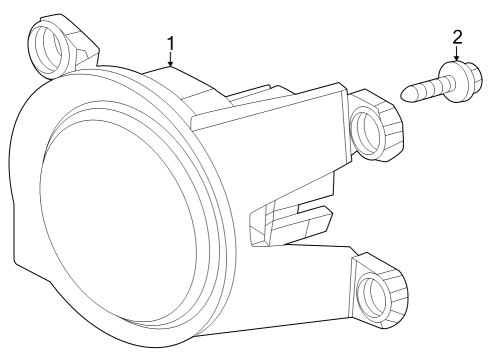 2022 Toyota Venza Fog Lamps Diagram