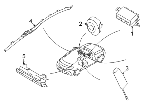 2023 Toyota GR86 AIR B MOD ASSY K Diagram for SU003-10054