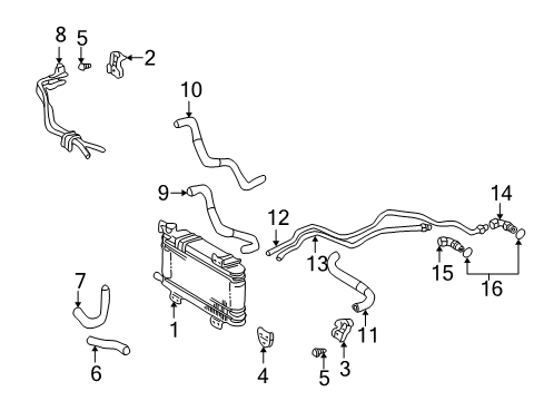 2000 Toyota Land Cruiser Trans Oil Cooler Diagram