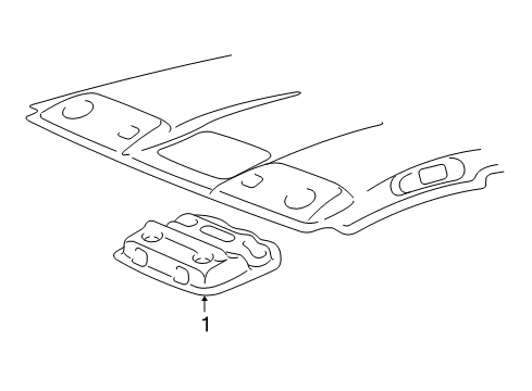 2005 Toyota 4Runner Overhead Console Diagram