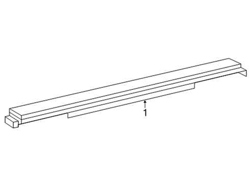 2021 Toyota Venza MOULDING, Roof Drip Diagram for 75554-48100