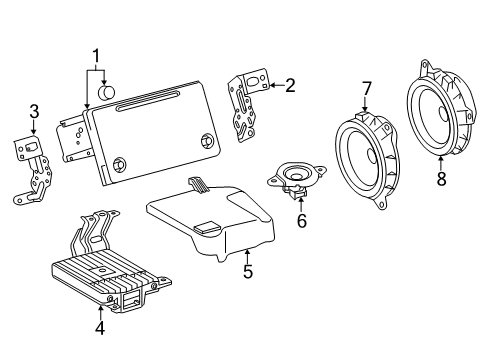 2021 Toyota Prius AWD-e Sound System Diagram