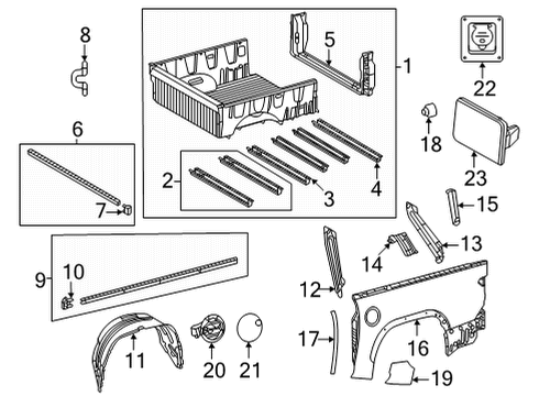 2024 Toyota Tundra Front & Side Panels Diagram 3 - Thumbnail