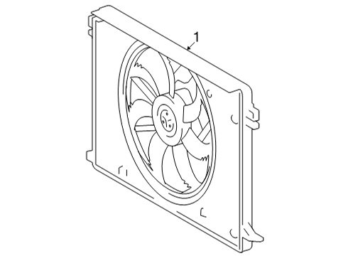 2022 Toyota Sienna Cooling System, Radiator, Water Pump, Cooling Fan Diagram 1 - Thumbnail