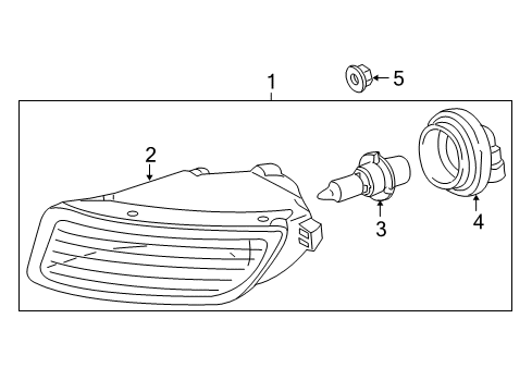 2003 Toyota Corolla Bulbs Diagram 1 - Thumbnail