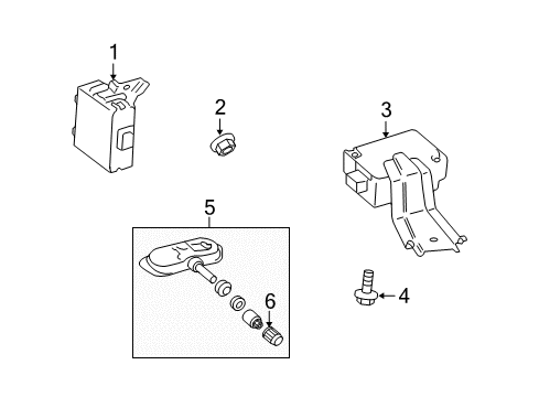 2010 Toyota FJ Cruiser Tire Pressure Monitoring, Electrical Diagram