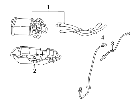 2001 Toyota RAV4 Emission Components Diagram