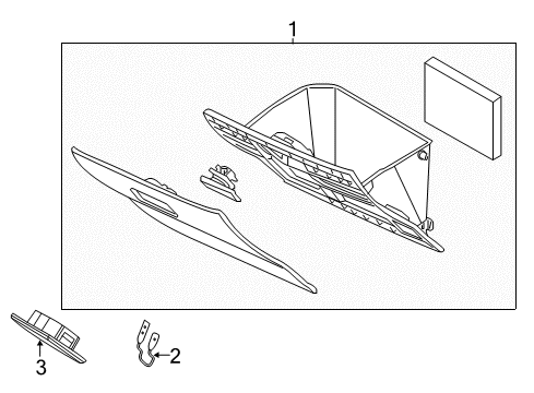 2017 Toyota Yaris iA Glove Box Diagram