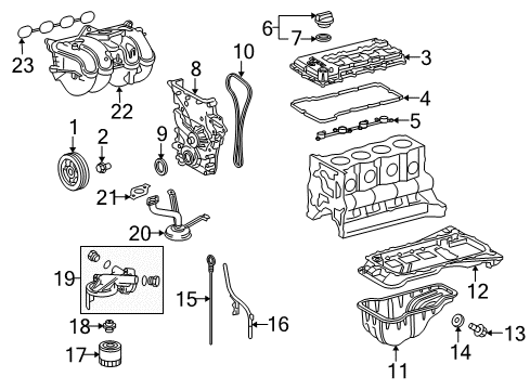 2010 Toyota 4Runner Guide, Oil Level Gage Diagram for 11409-75071