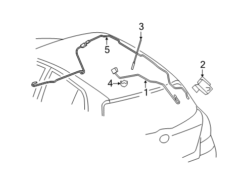 2018 Toyota Yaris Cord Sub-Assembly, ANTEN Diagram for 86101-0D650