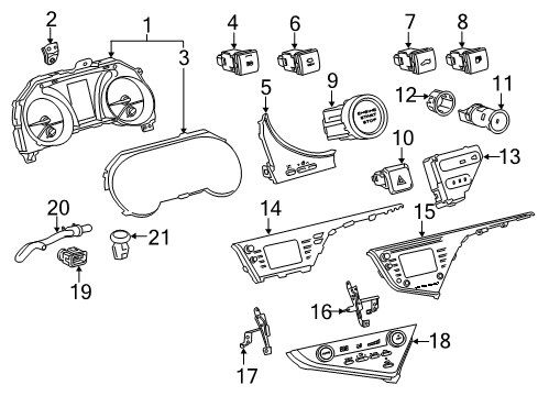 2018 Toyota Camry Trunk, Electrical Diagram 2 - Thumbnail