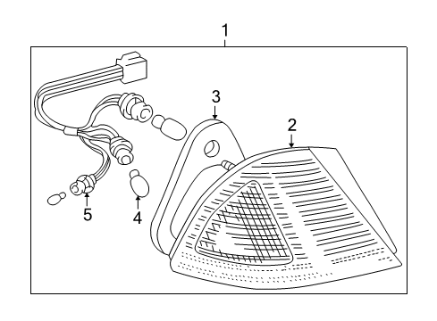 2002 Toyota Avalon Combination Lamps Diagram