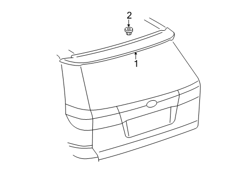 2016 Toyota Sienna Rear Spoiler Diagram