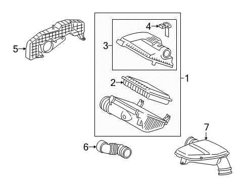 2020 Toyota Tacoma Filters Diagram 1 - Thumbnail