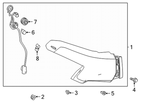 2021 Toyota Sienna Bulbs Diagram 3 - Thumbnail