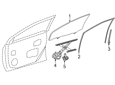 2019 Toyota Corolla Rear Door Diagram 1 - Thumbnail