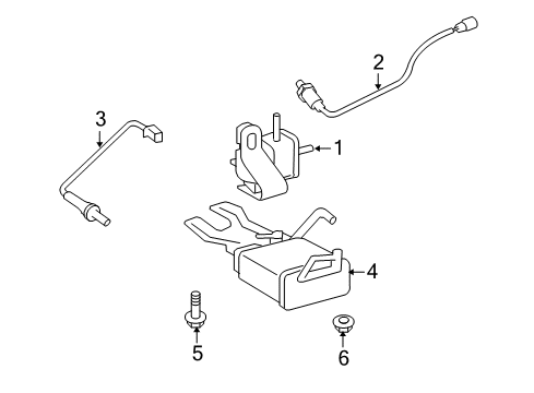 2010 Scion xB Emission Components Diagram