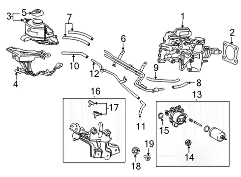 2016 Toyota Mirai Collar, Brake ACTUAT Diagram for 44521-47010