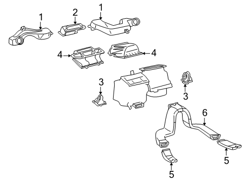 2005 Toyota RAV4 Ducts Diagram