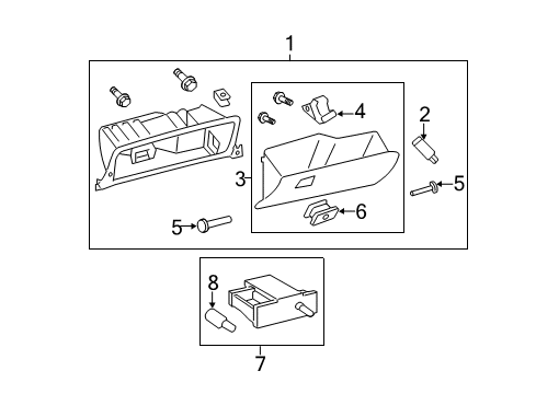 2011 Toyota Avalon Glove Box Diagram