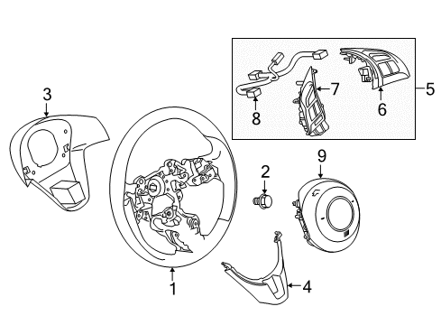 2016 Scion iA Wheel Sub-Assembly, STEE Diagram for 45102-WB001