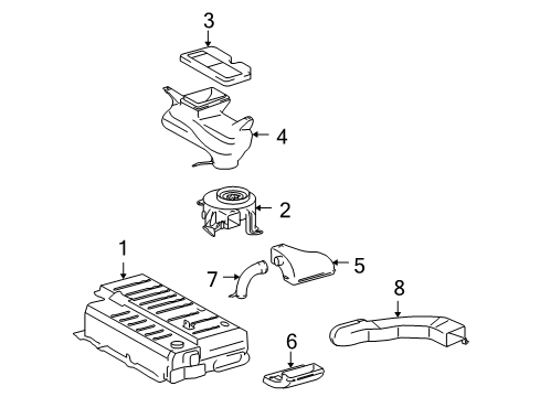 2010 Toyota Camry Battery Assy, Hv Supply Diagram for G9510-33010