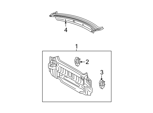 2007 Toyota Solara Rear Body Diagram