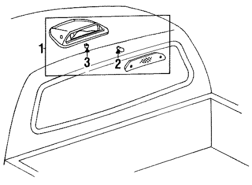 1994 Toyota Pickup High Mount Lamps Diagram