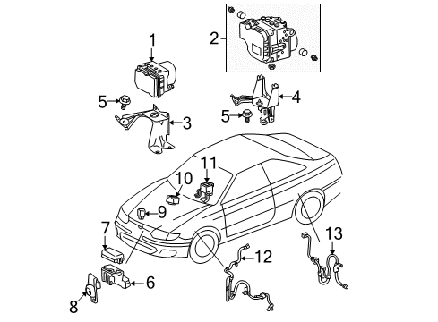 2007 Toyota Solara Anti-Lock Brakes Diagram 1 - Thumbnail