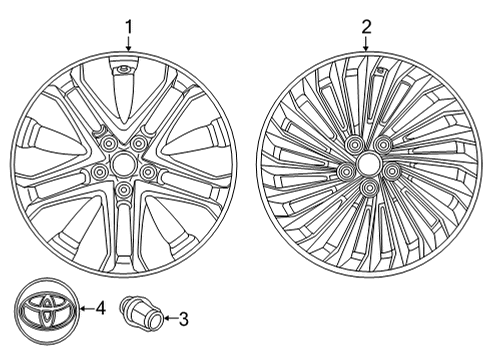 2023 Toyota Mirai Wheels Diagram