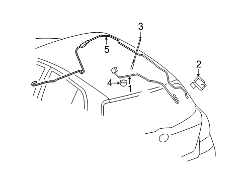 2007 Toyota Yaris Antenna Assembly, Amplifier Diagram for 86300-52290