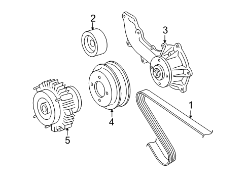 2015 Toyota Tacoma Belts & Pulleys, Maintenance Diagram 1 - Thumbnail