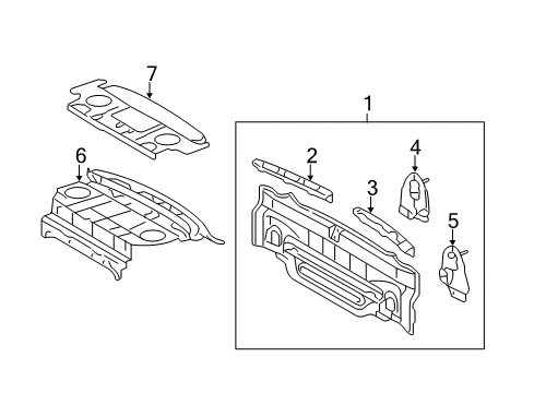 2010 Toyota Camry Rear Body Diagram 1 - Thumbnail