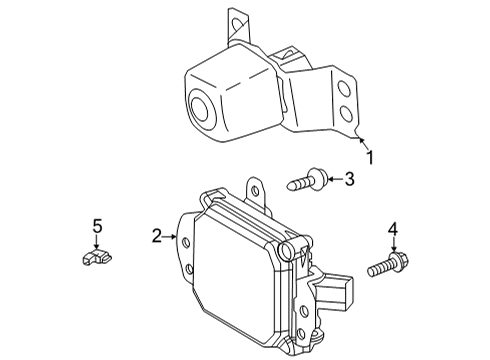 2022 Toyota Highlander Electrical Components - Front Bumper Diagram 1 - Thumbnail