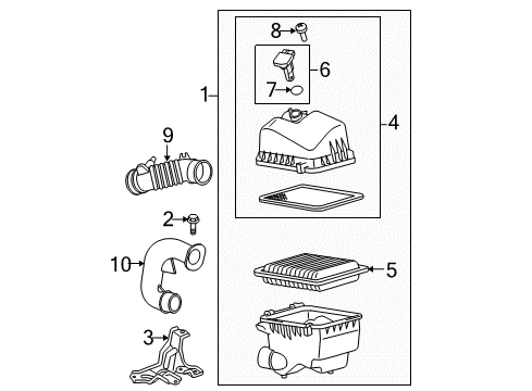 2017 Toyota Yaris Air Intake Diagram