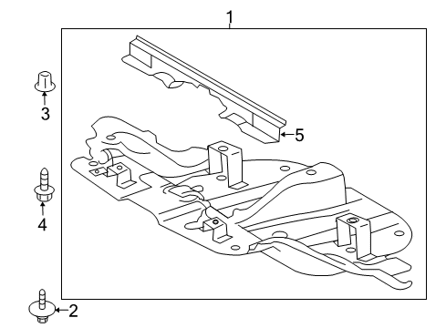 2016 Toyota Tundra Splash Shields Diagram