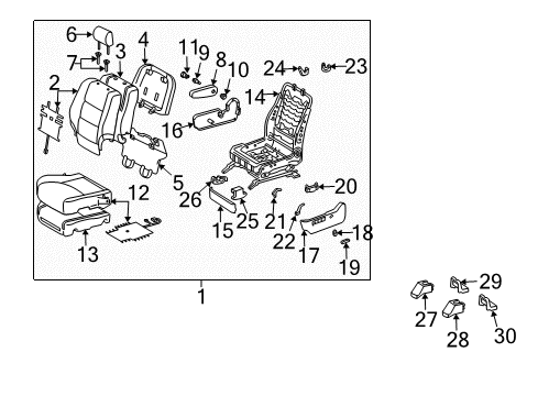 2007 Toyota Highlander Power Seats Diagram 1 - Thumbnail