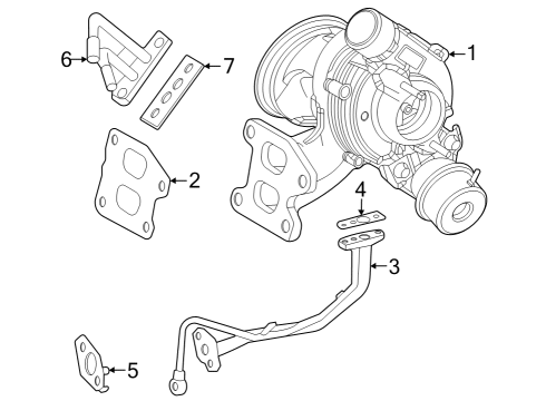 2023 Toyota Crown Turbocharger & Components Diagram