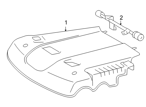 2005 Toyota Tundra Engine Appearance Cover Diagram