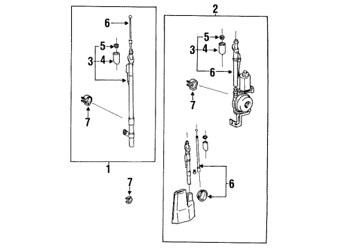 1984 Toyota Pickup Antenna & Radio Diagram