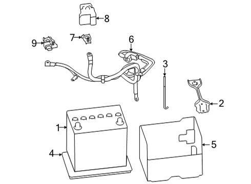 2022 Toyota GR86 SENSOR-BATTERY Diagram for SU003-08438