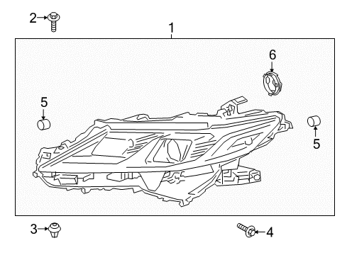 2019 Toyota Camry Headlamps, Electrical Diagram 4 - Thumbnail