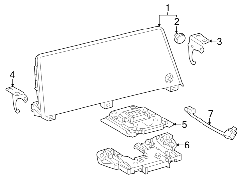 2023 Toyota Prius BRACKET, RADIO RECEI Diagram for 86211-47210