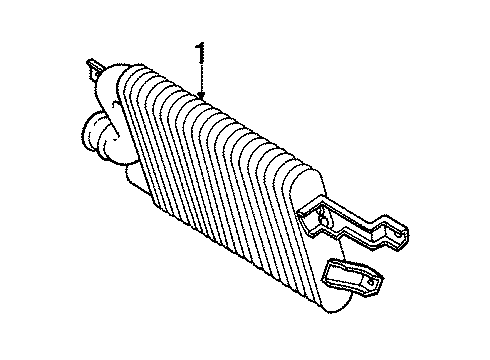 1986 Toyota Supra INTERCOOLER Assembly Diagram for 17940-42010